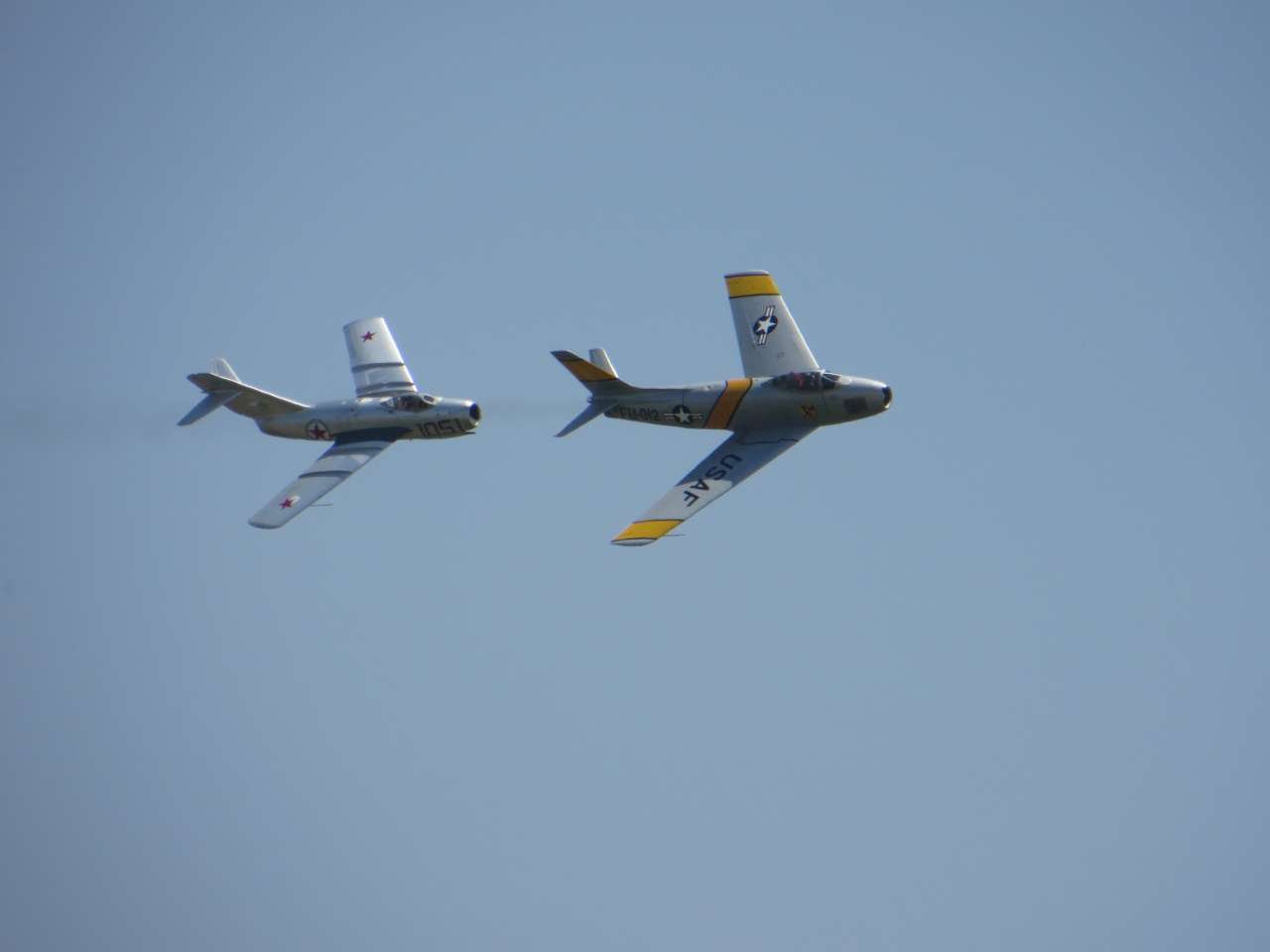 Mig-15 and F-86