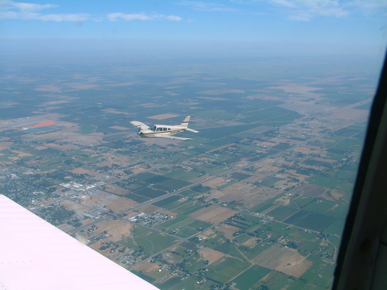 Souring over Red Bluff,  north San Joaquin Valley