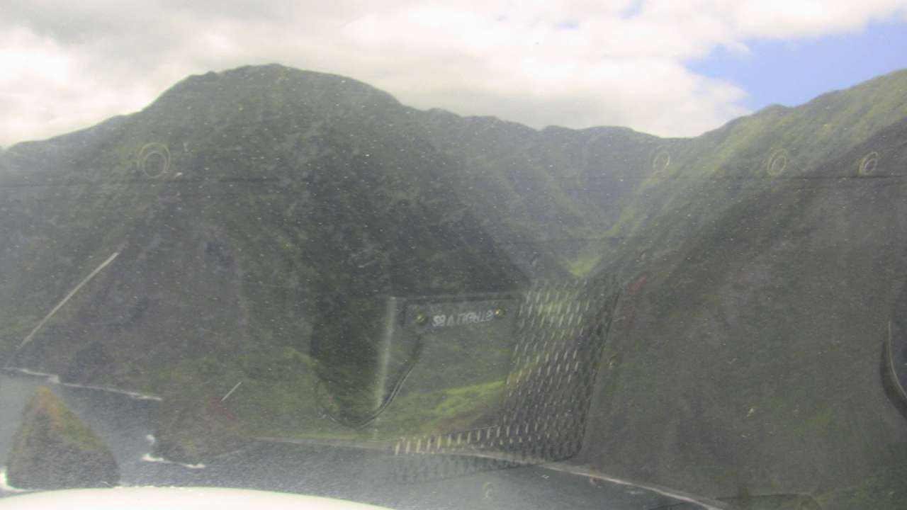 The scene of Jurassic Park...where the heli approach from the sea.