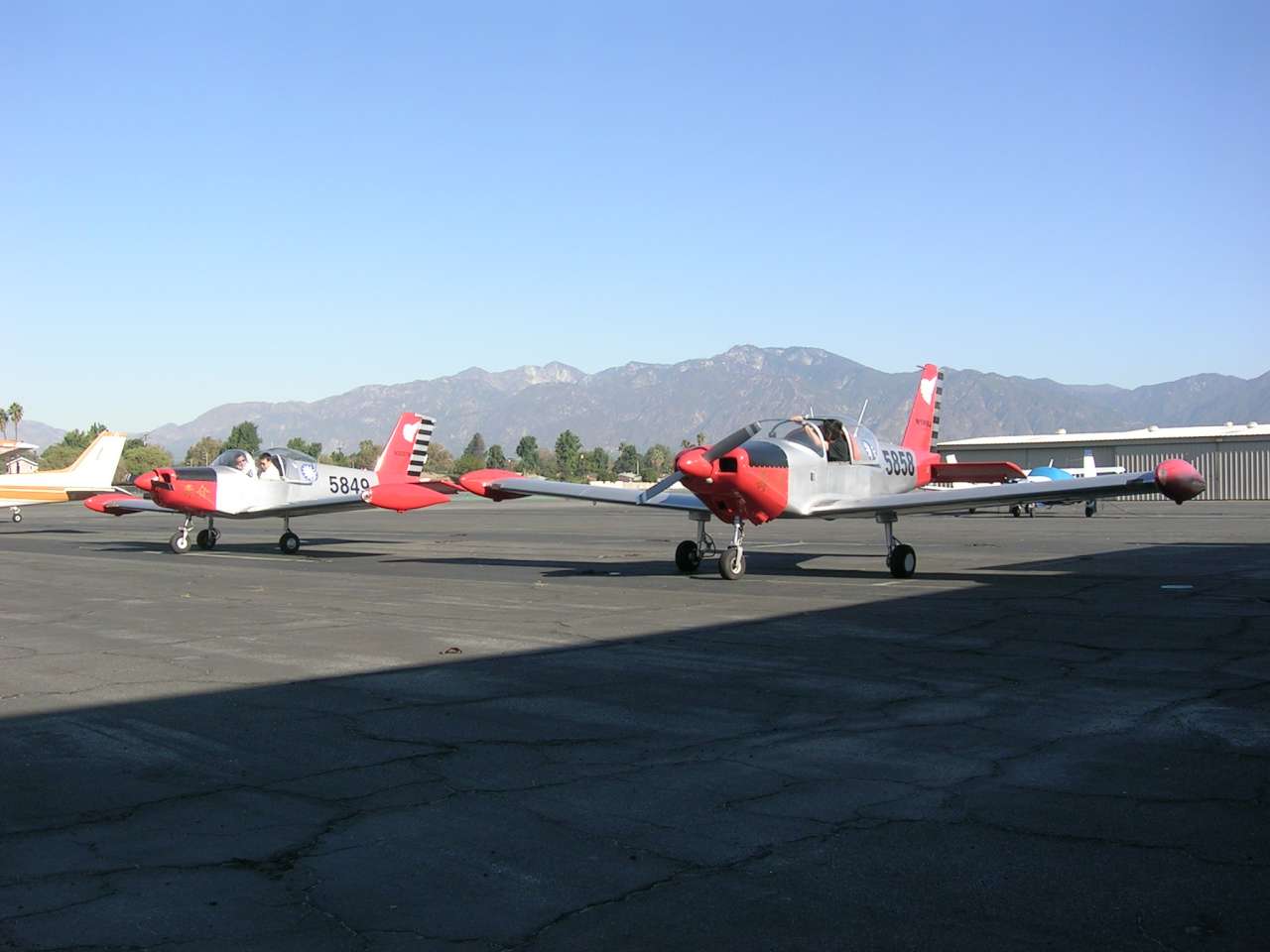 Pilots board the aircraft