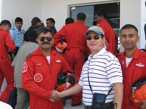 With a indian pilot