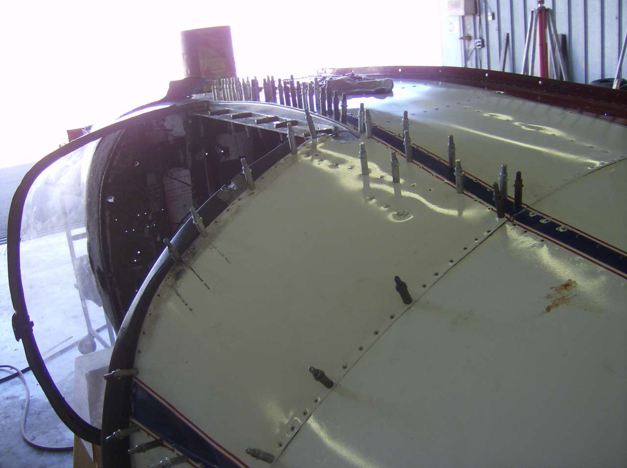 click to view full size photo Riveting everything back together