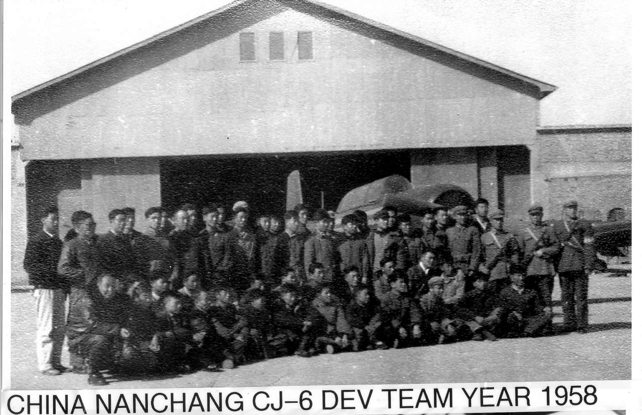 click to view full size photo China Nanchang CJ-6 Development Team Year of 1958
