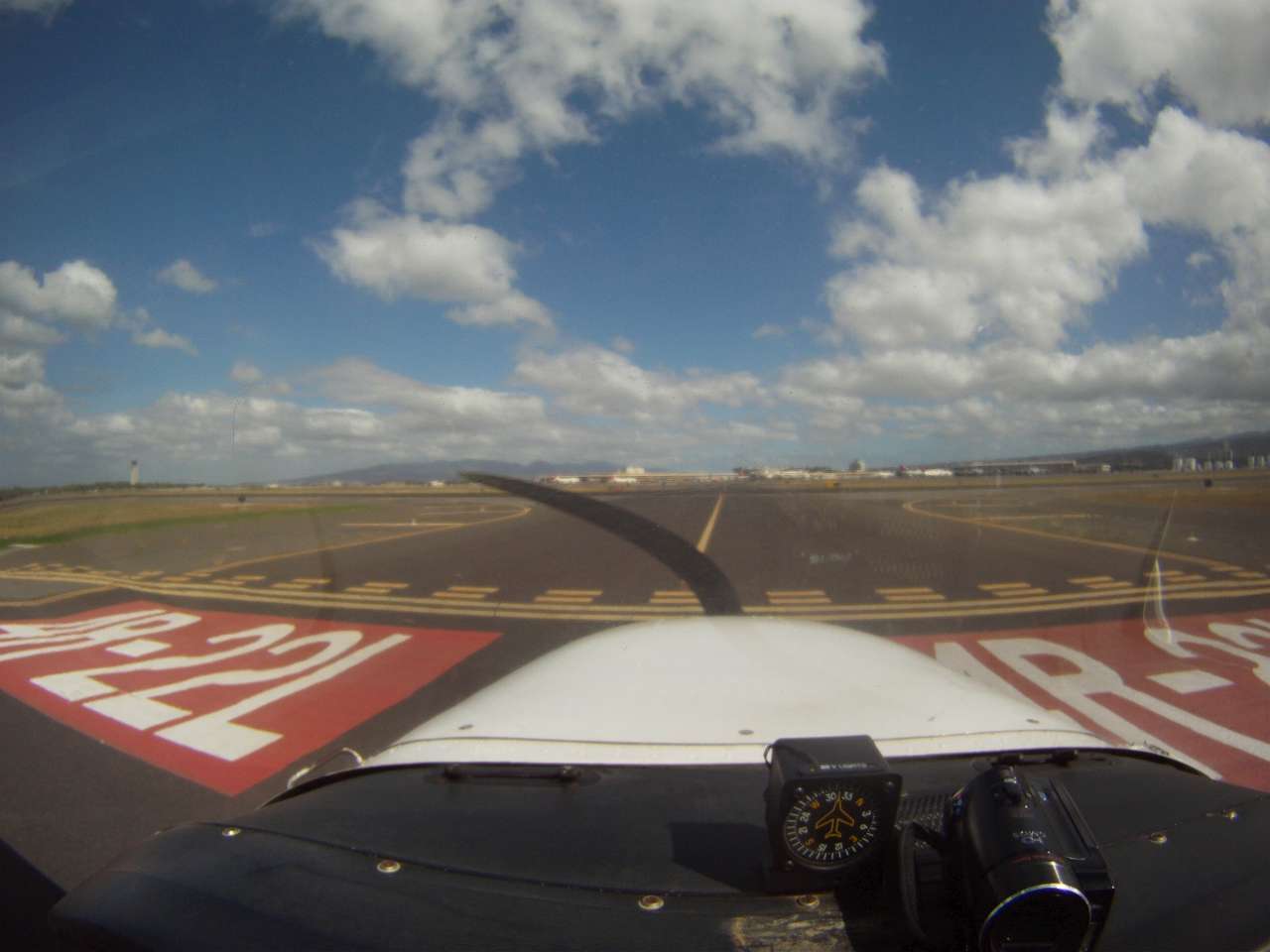 click to view full size photo Hold short at RWY 22 PHNL, a very busy class-B airport